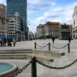 Statue and Jelacic square in Zagreb