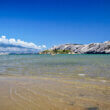 A rare sandy beach in Croatia