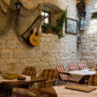 Interior of a restaurant in Croatia