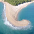 Zlatni rat beach in the shape of a comma