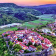 Aerial view of Buzet