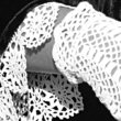 Detail of fine lace work
