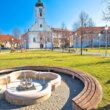 Ogulin park, garden and church