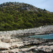 Rocks along the shore