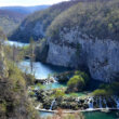 Panorama of the Korana river in Plitvice