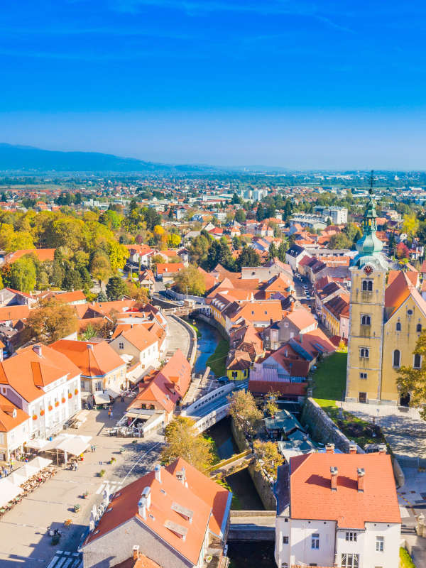 Samobor 1 Vue aérienne de Samobor