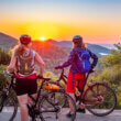 Sunset by bike