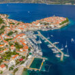 Aerial view of Korcula