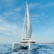 Catamaran at sea