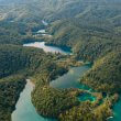 View of the Plitvice lakes